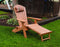 A&L Furniture Co. Folding/Reclining Poly Adirondack Chairs with Pullout Ottoman AL883