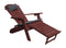 A&L Furniture Co. Folding/Reclining Poly Adirondack Chairs with Pullout Ottoman AL883