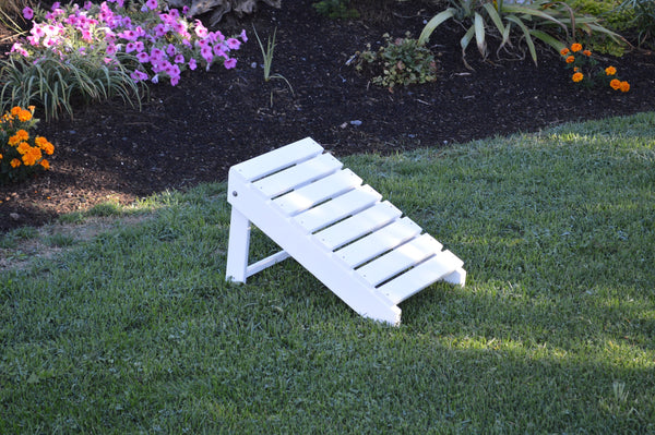 A&L Furniture Co. Amish-Made Folding Poly Ottoman for Cupholder Adirondack Chairs AL885E