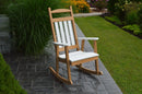 A&L Furniture Co. Amish-Made Poly Porch Rockers with White Accents AL890W