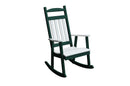 A&L Furniture Co. Amish-Made Poly Porch Rockers with White Accents AL890W