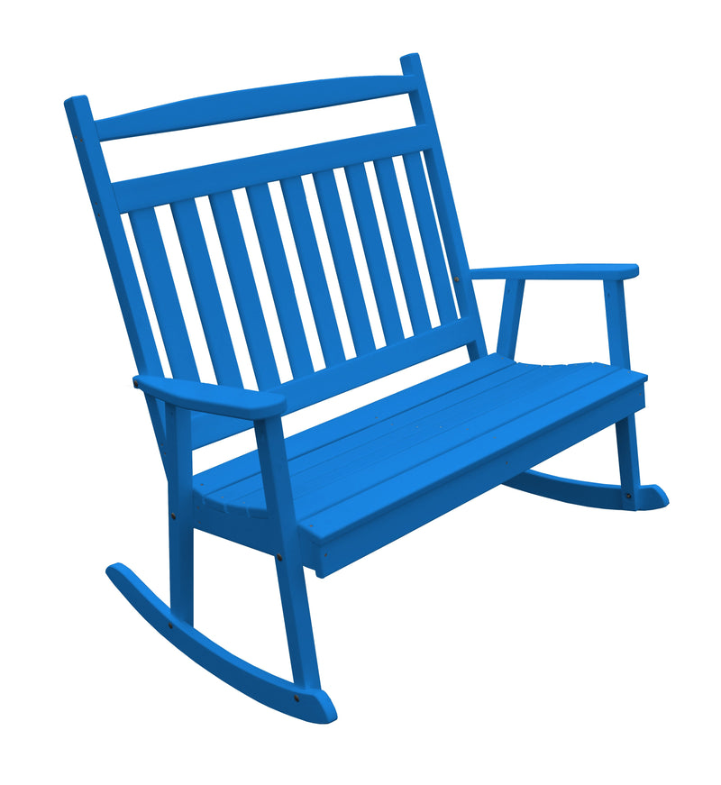 A&L Furniture Co. Amish-Made Poly Double Classic Porch Rocker AL891