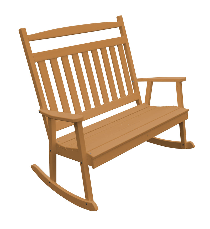 A&L Furniture Co. Amish-Made Poly Double Classic Porch Rocker AL891