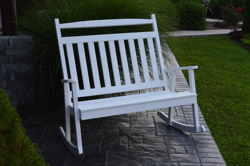 A&L Furniture Co. Amish-Made Poly Double Classic Porch Rocker AL891