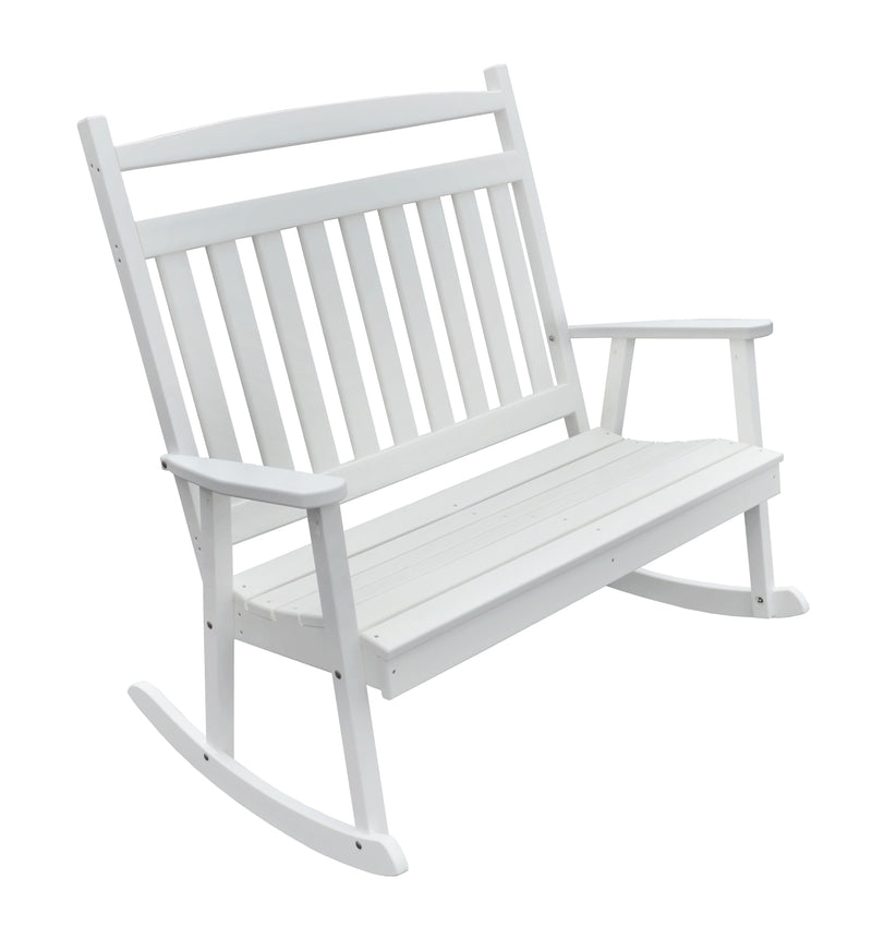 A&L Furniture Co. Amish-Made Poly Double Classic Porch Rocker AL891