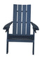 A&L Furniture Co. Amish-Made Folding Poly Hampton Adirondack Chairs with Integrated Cupholders AL904