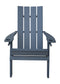 A&L Furniture Co. Amish-Made Folding Poly Hampton Adirondack Chairs with Integrated Cupholders AL904