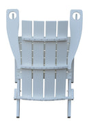 A&L Furniture Co. Amish-Made Folding Poly Hampton Adirondack Chairs with Integrated Cupholders AL904