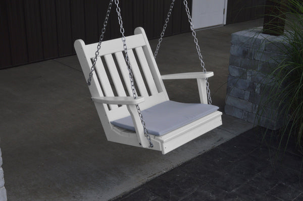 A&L Furniture Co. Amish-Made Poly Traditional English Chair Swing AL931