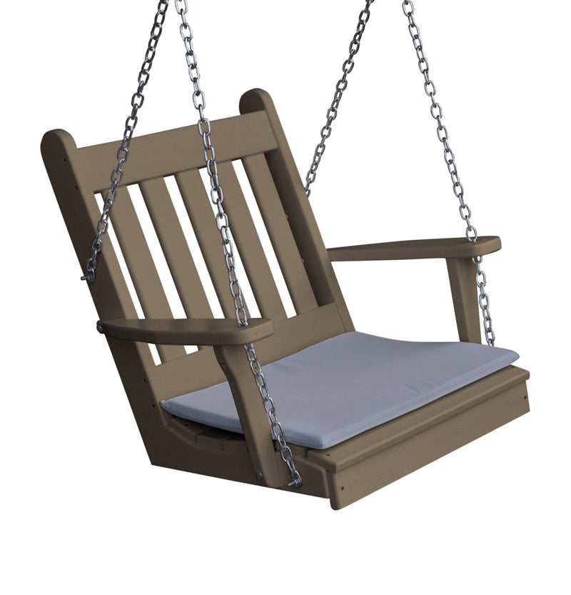 A&L Furniture Co. Amish-Made Poly Traditional English Chair Swing AL931