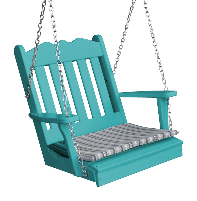 A&L Furniture Co. Amish-Made Poly Royal English Chair Swing AL932