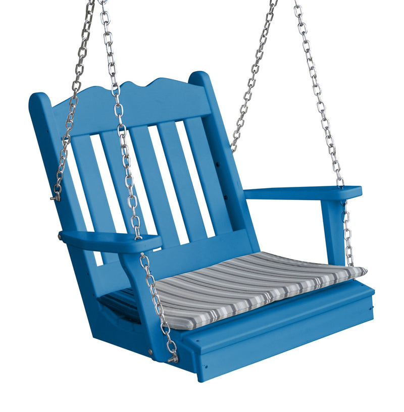 A&L Furniture Co. Amish-Made Poly Royal English Chair Swing AL932