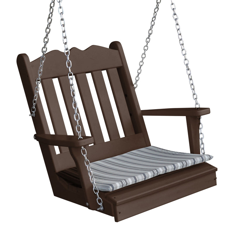 A&L Furniture Co. Amish-Made Poly Royal English Chair Swing AL932