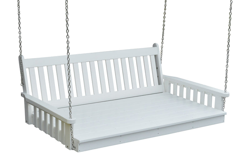 A&L Furniture Co. Amish-Made Poly Traditional English Swing Beds AL940