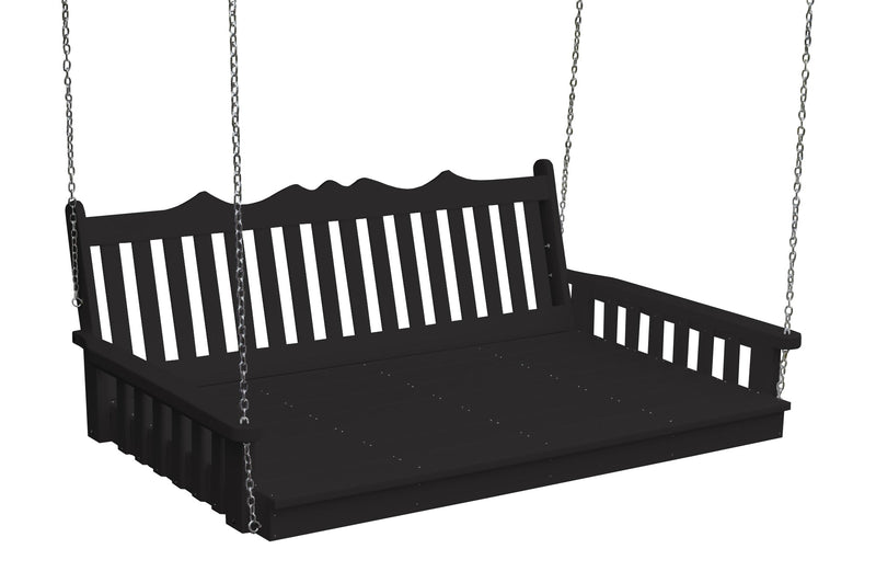 A&L Furniture Co. Amish-Made Poly Royal English Swing Beds AL945