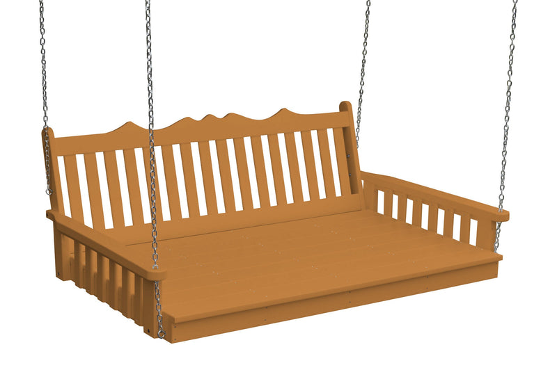 A&L Furniture Co. Amish-Made Poly Royal English Swing Beds AL945