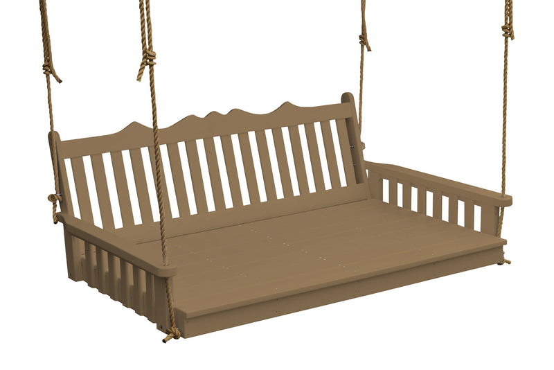 A&L Furniture Co. Amish-Made Poly Royal English Swing Beds AL945