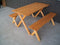 A&L Furniture Co. 5' Amish-Made Pine Economy Picnic Table AL95