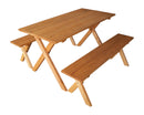 A&L Furniture Co. 5' Amish-Made Pine Economy Picnic Table AL95