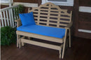 A&L Furniture Co. Amish-Made Poly Marlboro Glider Benches AL877