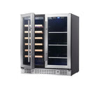 KingsBottle 30" Combination Beer and Wine Cooler with Low-E Glass Door KBU165BW-SS