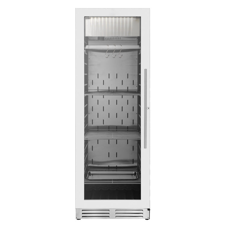 KingsBottle Glass Door Home and Commercial Upright Steak Ager Refrigerator KBU180SA-SS RHH