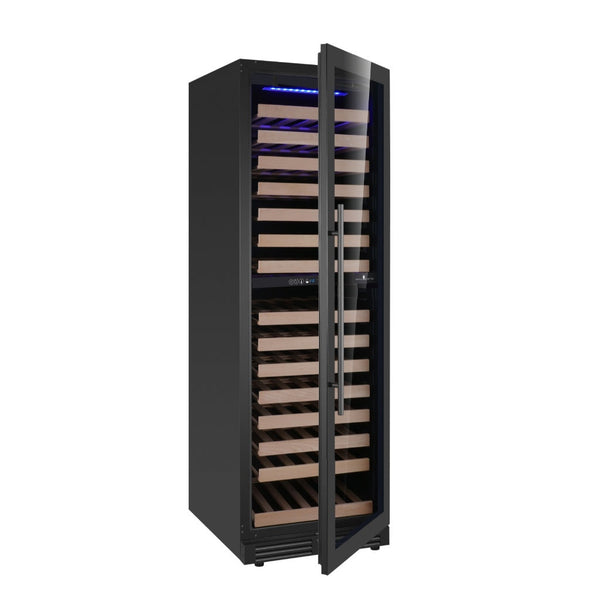 KingsBottle Dual Zone Upright Low-E Glass Door Large Wine Cooler KBU425DX-FG RHH