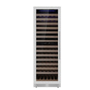 KingsBottle Dual Zone Upright Low-E Glass Door Large Wine Cooler KBU425DX-SS RHH