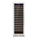 KingsBottle Upright Single Zone Large Wine Cooler with Low-E Glass Door KBU425WX-SS RHH