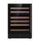 KingsBottle Dual Zone 24 Inch Under Counter LOW-E Glass Door Wine Cooler KBU145DX-SS RHH