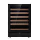 KingsBottle 24 Inch Under Counter LOW-E Glass Door Single Zone Wine Cooler KBU145WX-SS LHH