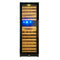 KingsBottle Tall Large Wine Refrigerator With Glass Door With Stainless Steel Trim ﻿ KBU170DX-SS LHH