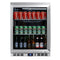 KingsBottle 24 Inch Undercounter Beverage Cooler with Heated Glass Door KBU55M LHH