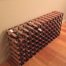 KingsBottle Custom Built Rustic hardwood Wine Rack | Pre-Assembled WRTR-CS0101-PA