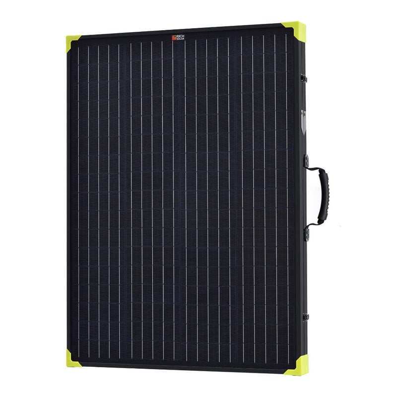 Rich Solar MEGA 200 Portable Briefcase Solar Panel | 200 Watt Portable Solar Panel | Powerful 12V Portable Solar Panel for Generators, Power Stations, Campers | High Efficiency