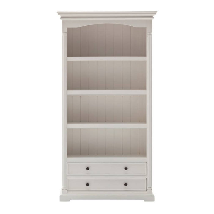 NovaSolo Provence Bookcase in Classic White Finish CA607