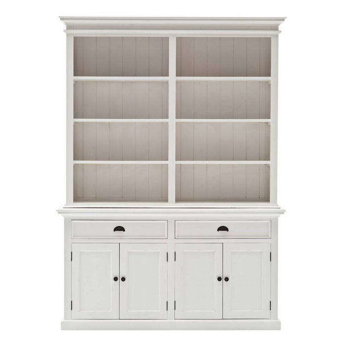 NovaSolo Halifax Hutch Bookcase Unit White BCA599