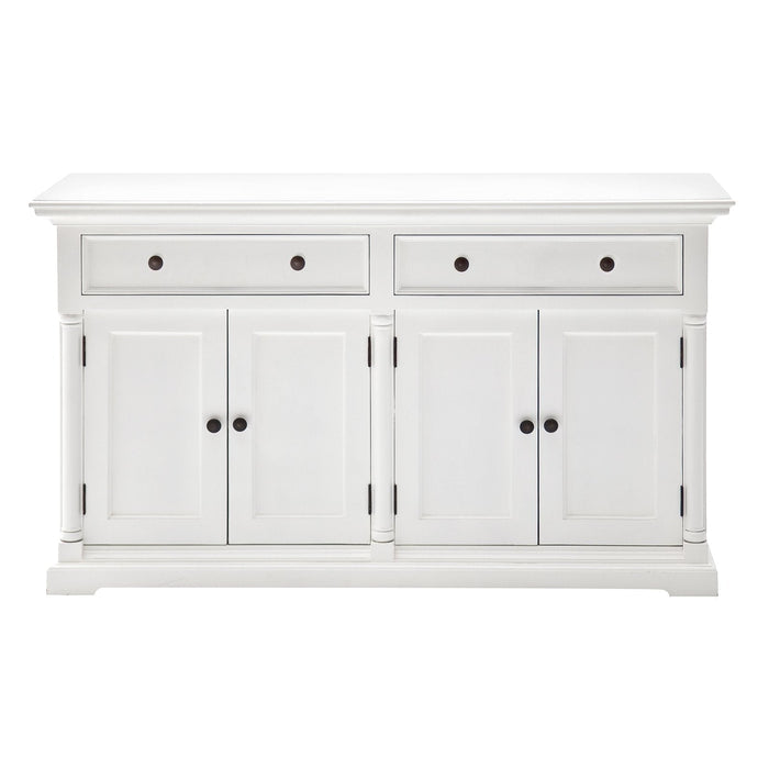 NovaSolo Provence Cabinet with Hutch White BCA595