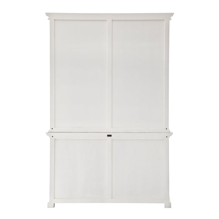 NovaSolo Provence Cabinet with Hutch White BCA595