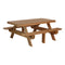 LuxCraft 6′ Rectangular Picnic Table P6RPT