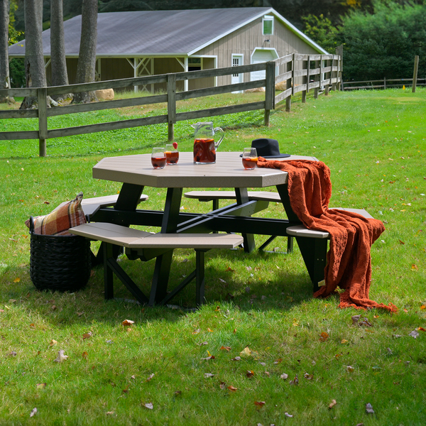 LuxCraft Octagon Picnic Table POPT