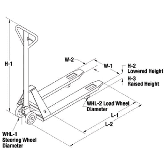 Wesco Industrial Products STAINLESS STEEL PALLET TRUCK - 272152