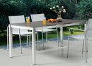 Whiteline Modern Living Paola Rectangular Outdoor Dining Table DT1924