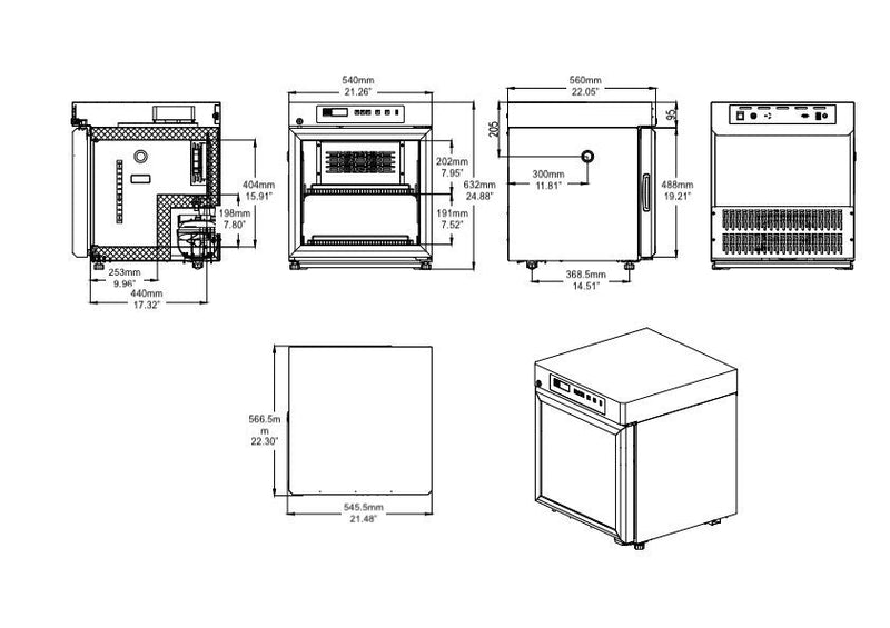 KingsBottle 2°C to 8°C 55L Compact Medical Grade Pharmacy Refrigerator PR55L