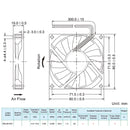 KingsBottle 12V DC Fan RDL8015S RDL8015S