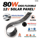 Rich Solar MEGA 80 FLEX | 80 Watt CIGS Flexible Solar Panel | Premium 12V Flexible Panel for Vans, RVs, Boats | High Efficiency