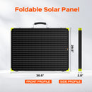 Rich Solar MEGA 200 Portable Briefcase Solar Panel | 200 Watt Portable Solar Panel | Powerful 12V Portable Solar Panel for Generators, Power Stations, Campers | High Efficiency