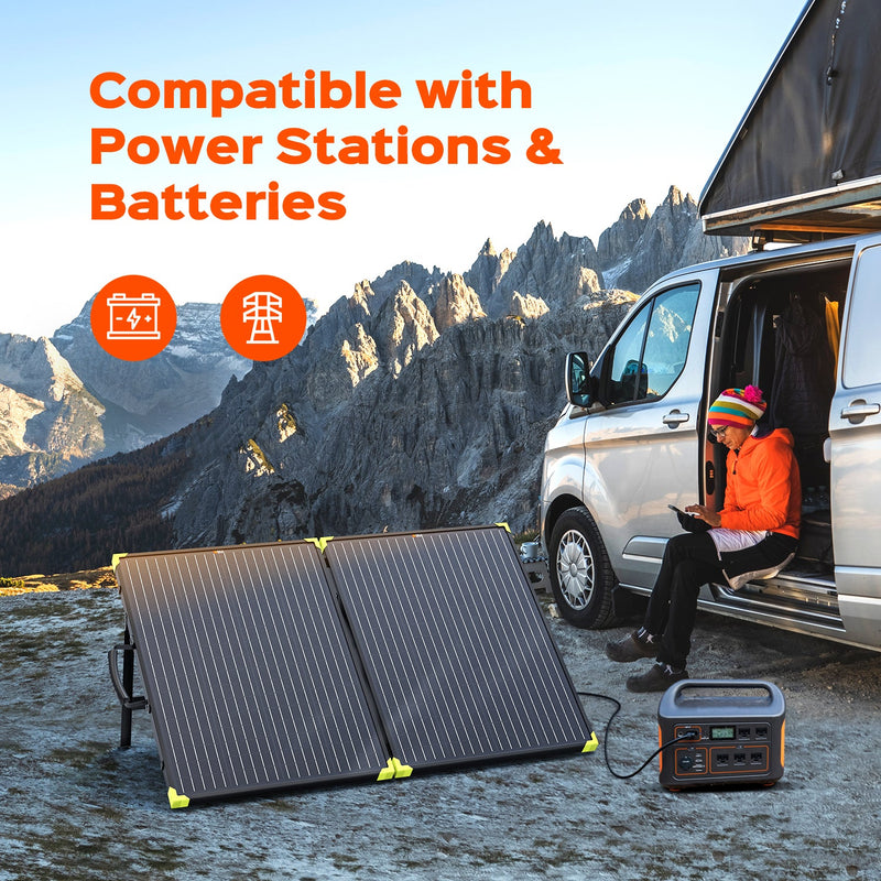 Rich Solar MEGA 200 Portable Briefcase Solar Panel | 200 Watt Portable Solar Panel | Powerful 12V Portable Solar Panel for Generators, Power Stations, Campers | High Efficiency