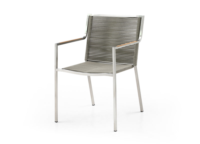 Whiteline Modern Living Rhea Outdoor Dining Armchair DAC1834