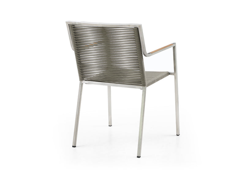 Whiteline Modern Living Rhea Outdoor Dining Armchair DAC1834